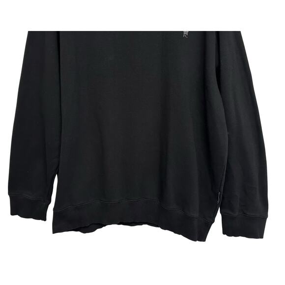 2/$30 French Connection Plus Crewneck Sweatshirt Black Logo Big Tall Size 4XL - Picture 7 of 12